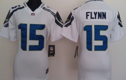 Nike Team Women's Jersey Seattle Seahawks 15 Matt Flynn White Game
